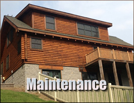  Basye, Virginia Log Home Maintenance